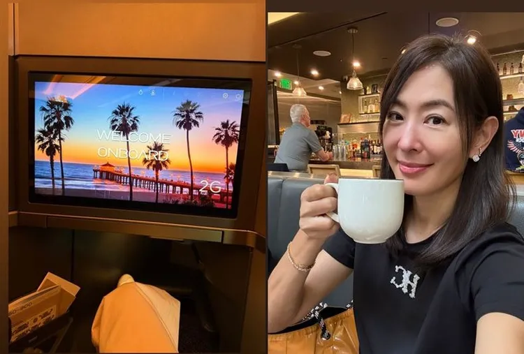 賈永婕曬出國照片。翻攝賈永婕臉書