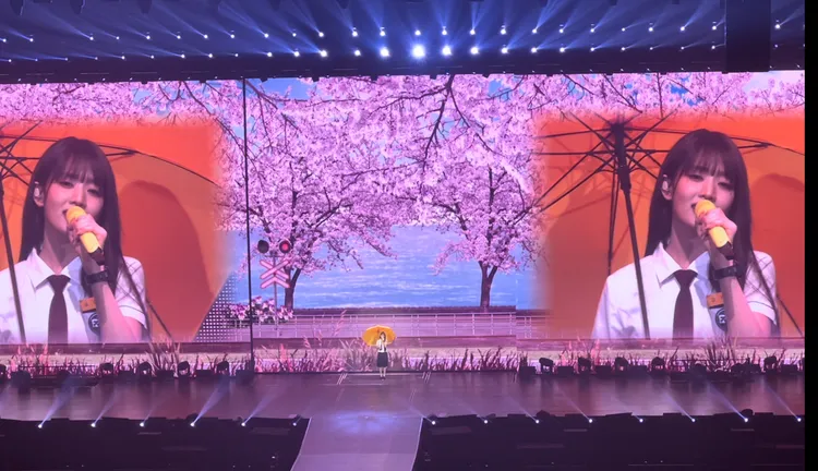 Minnie化身女高中生，唱《背著善宰跑》原聲帶。讀者提供