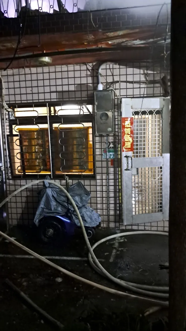 起火的分租雅房。警方提供