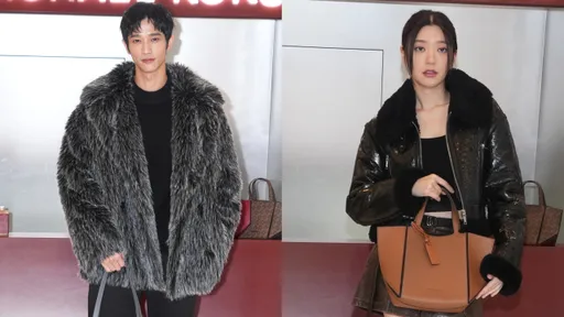 劉以豪帥氣亮相MK快閃店 拎時髦小折包與郭雪芙比「口齒不清」