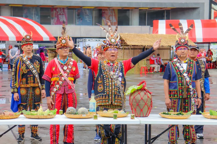 新北市原住民族聯合文化活動祈福祭儀。原民局提供