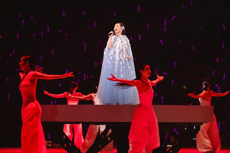 張清芳小巨蛋開唱感動萬人。上引娛樂提供