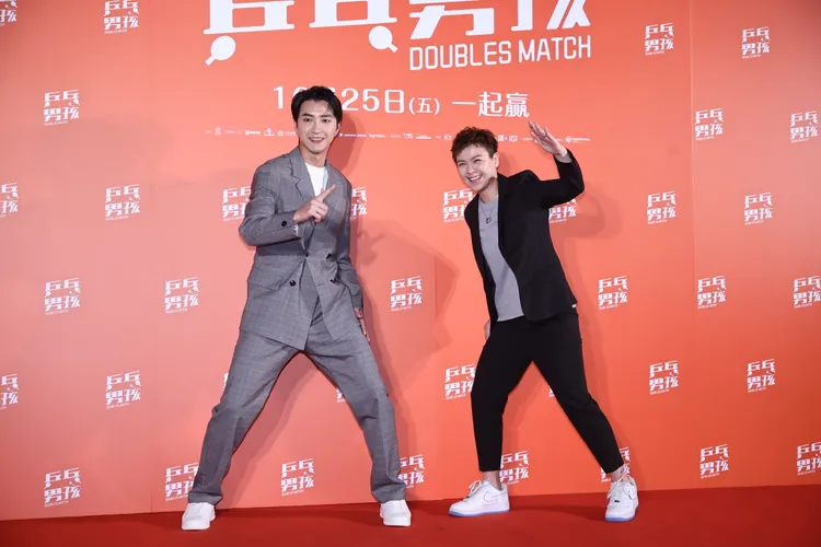 江宏傑和國手陳思羽首映會合體。攝影中心攝