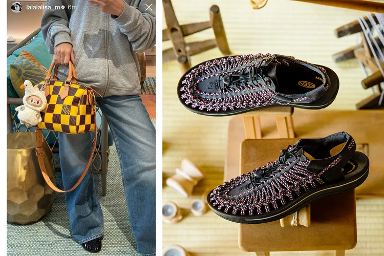 Lisa也愛KEEN Uneek編織鞋款，3800元。翻攝IG、品牌提供