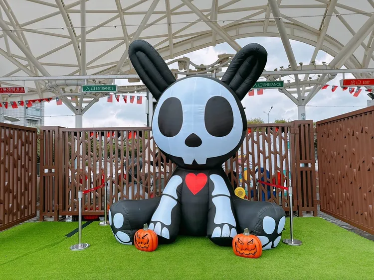 兒童新樂園萬聖節布置2。台北捷運公司提供