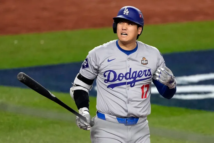 大谷今帶傷上陣。 美聯社