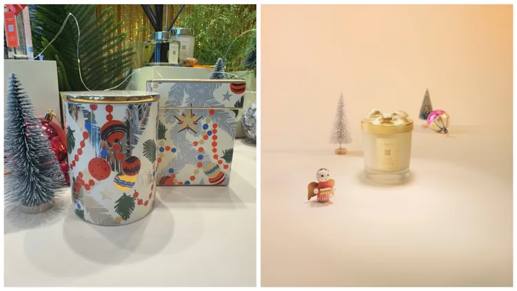 苦橙與巧克力香氛工藝蠟燭（左圖），300g／5200元；烤栗香氛工藝蠟燭（右圖），200g／2850元。張家玲攝