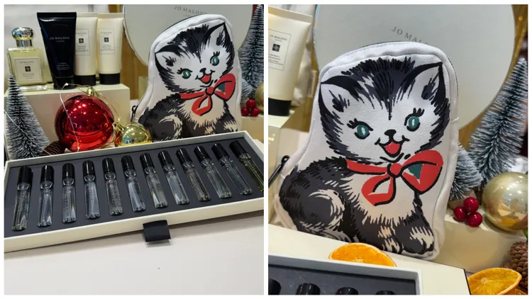 限定經典糅香禮盒3.8ml*12／4800元，與滿額贈貓咪化妝包。張家玲攝