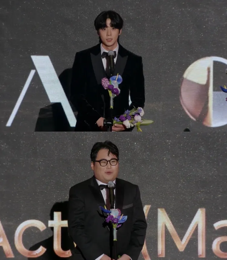 蔡鍾協（上圖）、金耀漢並列男新人。翻攝YouTube