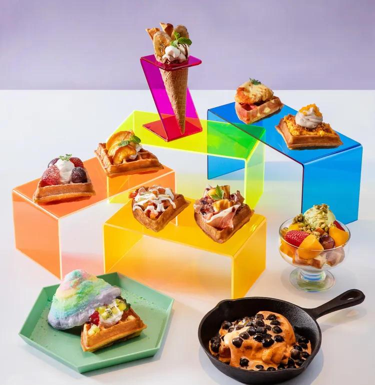 台北北投雅樂軒酒店「WXYZ Bar」全新Dreamy 彩虹夢幻下午茶。業者提供