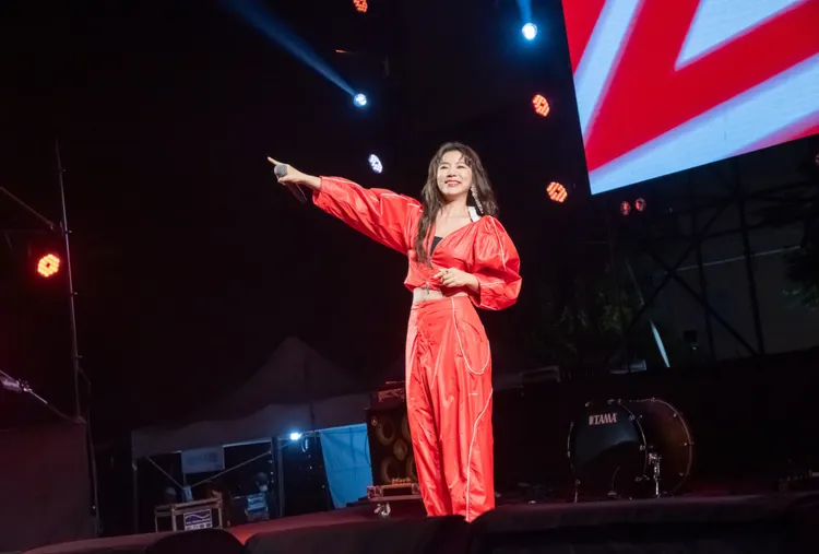 丁噹唱跳狀態好，放話明年跑田中馬拉松。圖／相信音樂提供