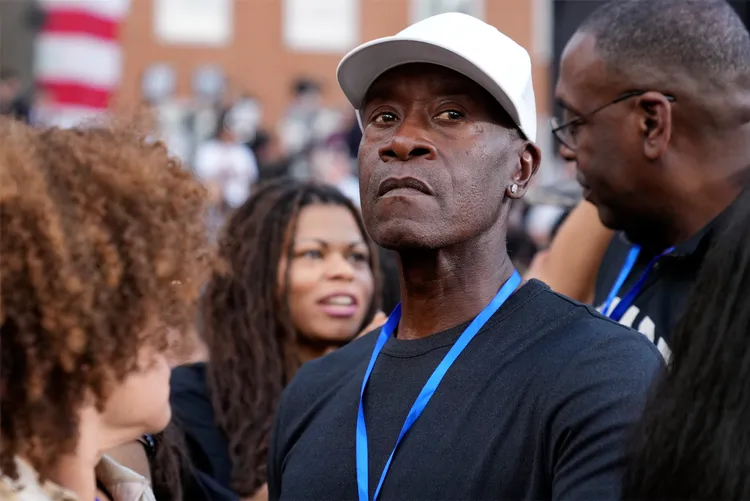 好萊塢男星唐奇鐸也到場。美聯社