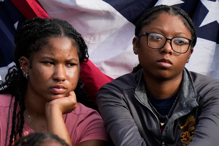 支持者的失望全寫在臉上。美聯社