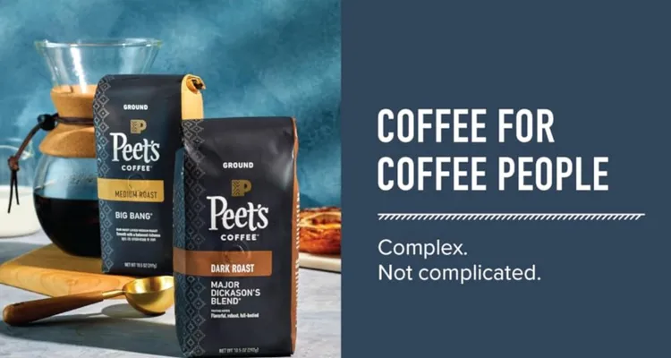 來自美國的精品咖啡豆好市多每年只賣一次，近日再度上架。翻攝自PEET'S網站