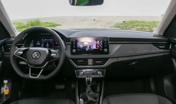 無論是10.25吋的全數位儀表板、8.25吋的MIB多媒體觸控螢幕、雙區恆溫空調，都是Kamiq全車系標準配備。林浩昇攝