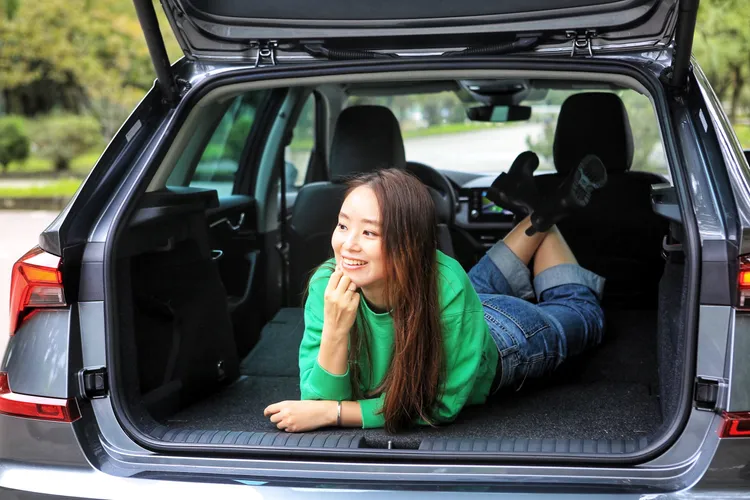 Kamiq擁有同級車中最大的行李廂容積，椅背放倒能擴充到1395公升，露營、環島通通不是問題。林浩昇攝