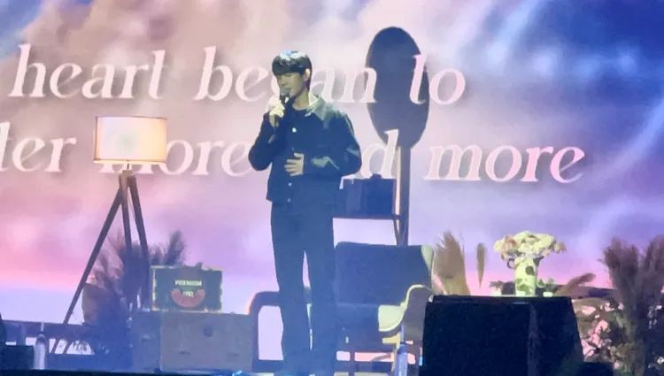 丁海寅深情獻唱《媽朋兒》原聲帶。讀者提供