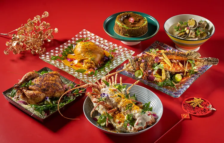 麗香苑「吉利套餐」今年推出全新菜色，結合東南亞食材及香料與西式料理手法變化創意。業者提供