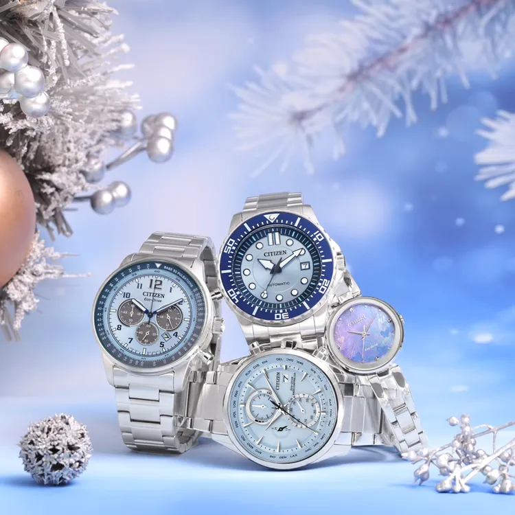 CITIZEN一口氣打造4款擁有高顏值的藍色錶款。品牌提供