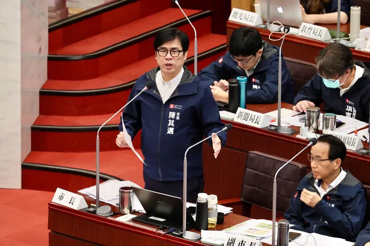 陳其邁表示，市府一定會全力來維護勞工應有權益。翻攝畫面