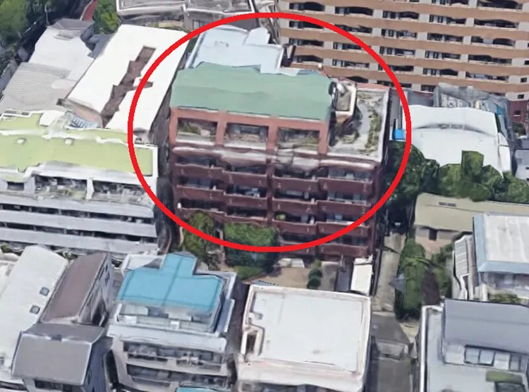 豬口與家人住在頂樓。翻攝自X @bubblegall