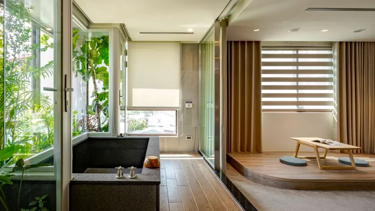 冠翔泉旅房型標榜「Cozy Zone」設計理念，將各角落打造成舒適的休憩與起居空間。業者提供