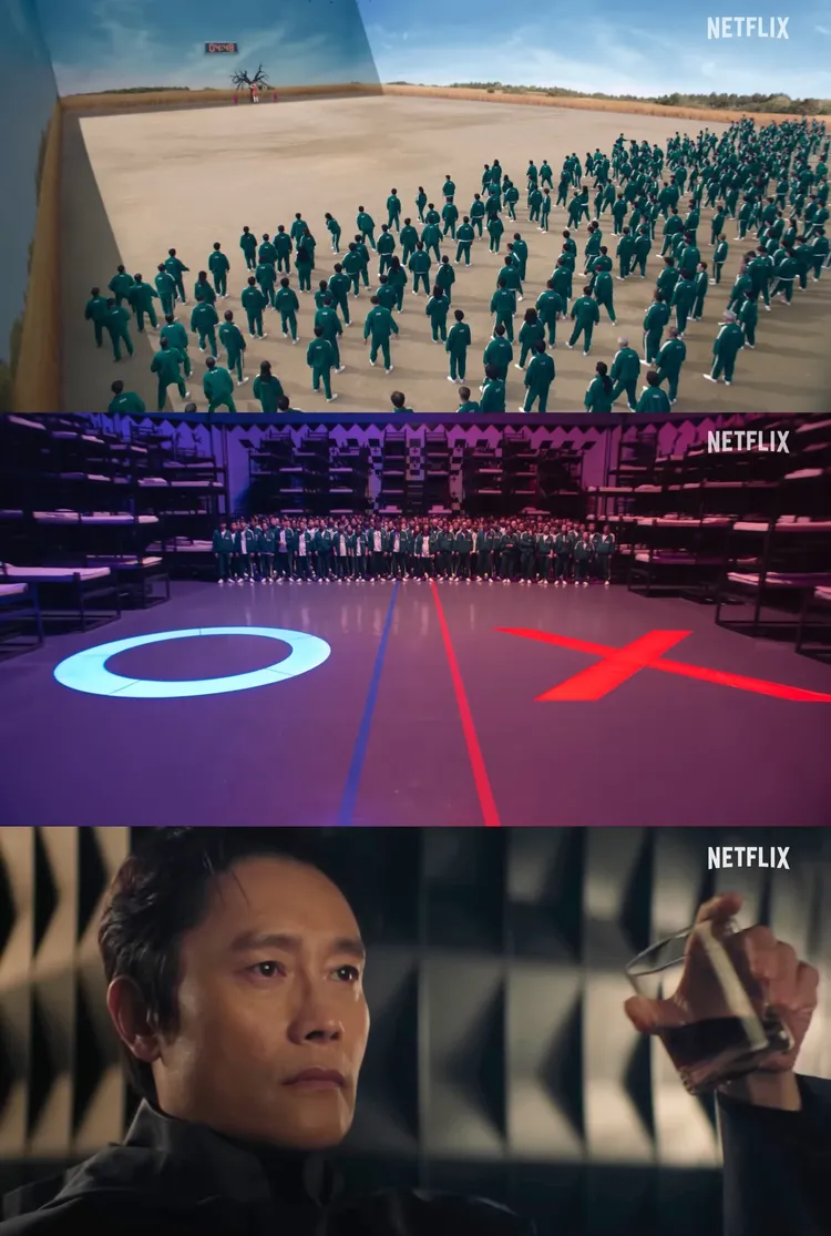 李秉憲飾演的遊戲負責人，第2季在房間監看參賽者分裂。Netflix提供