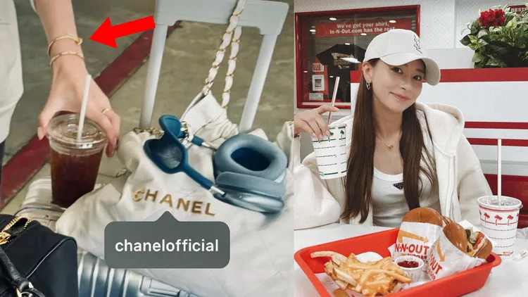 丹羽仁希8月PO的照片中，身上行頭包括CHANEL 22手袋和山本由伸同款不同色，還有AirPods Max耳機、Cartier手環，山本由伸都在今年亮相過。翻攝丹羽仁希IG