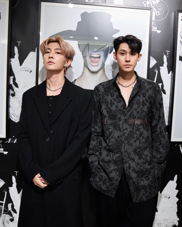 炎亞綸（左）喊話李玉璽帶壞他。晴空鳥提供