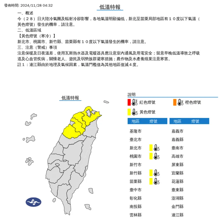 氣象署提供