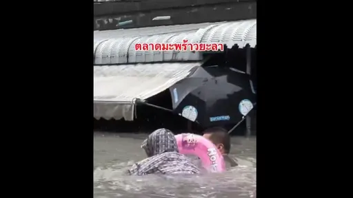 泰國南部暴雨肆虐  16條道路癱瘓災民驚險水中求生
