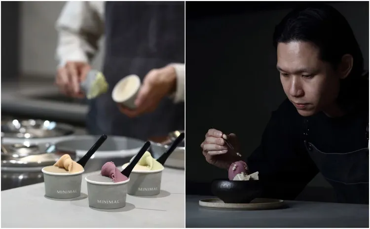 台中的Minimal冰淇淋店榮獲米其林一星肯定，創辦人萬士傑接受CNN訪問。翻攝Minimal