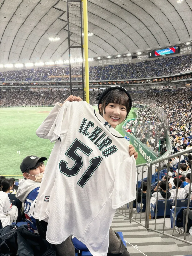 籃籃在東京巨蛋。籃籃提供