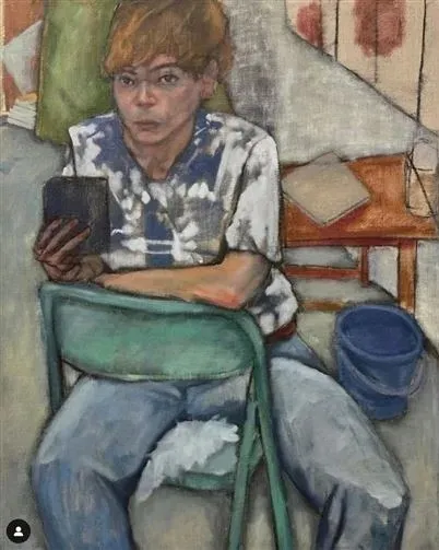 女畫家po出Ryu畫像向他示愛。翻攝女畫家IG