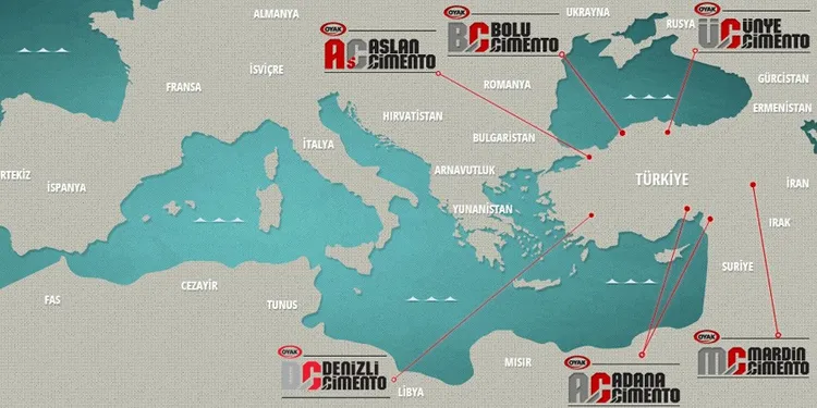 台泥表示，台泥水泥廠所在的地方，隔著黑海對面是烏克蘭，應是Bolu、Ünye、Aslan三個廠。台泥提供