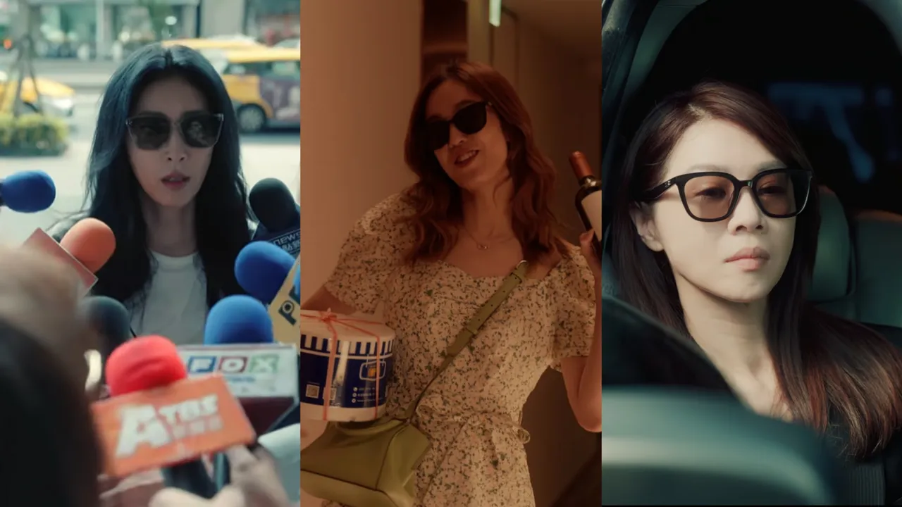 GENTLE MONSTER是《影后》中女星們的「標配」。翻攝Netflix