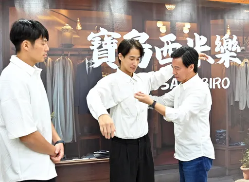 尹昭德重拾30年前專業　拜國寶級西裝師傅學藝　