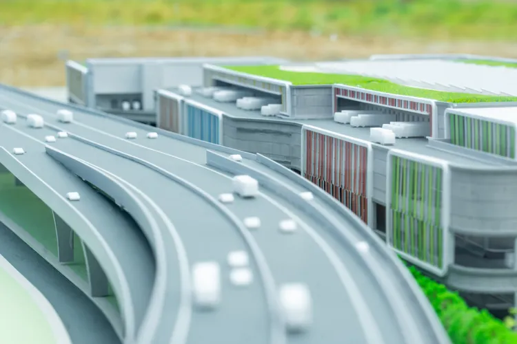 統一企業集團桃園航空城物流園區示意圖。桃園市府提供