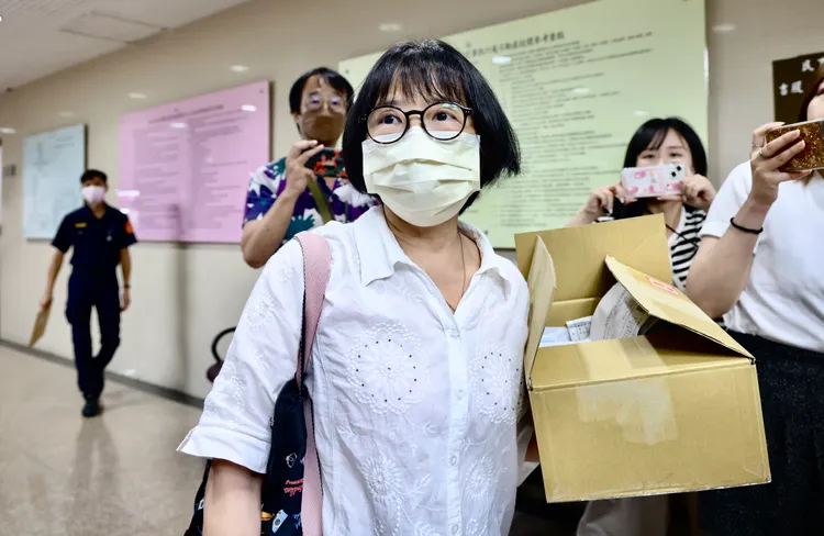 名嘴蔡玉真日前到台北地院出庭。資料照