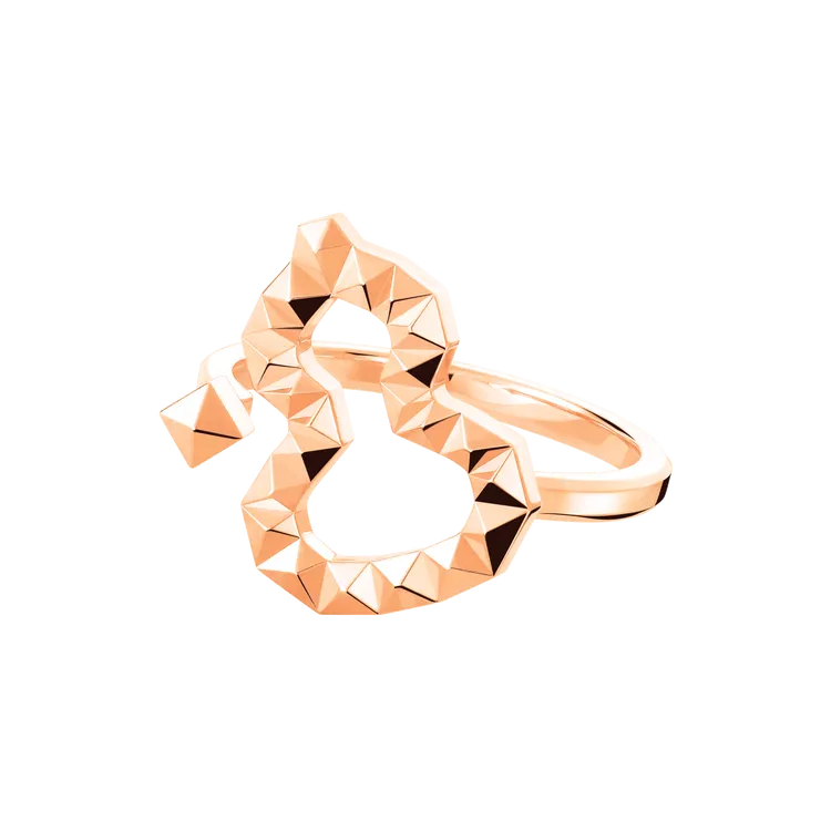 Wulu 18 18K玫瑰金戒指（小），7萬5000元。品牌提供