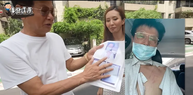 薔薔爸爸事後也接受媒體訪問，並在影片中還原當下經過。翻攝自薔薔YT