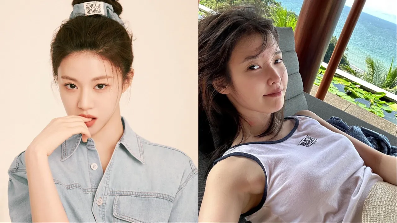 高允貞(左)、IU(右)都是Marithé Francois Girbaud愛好者。品牌提供