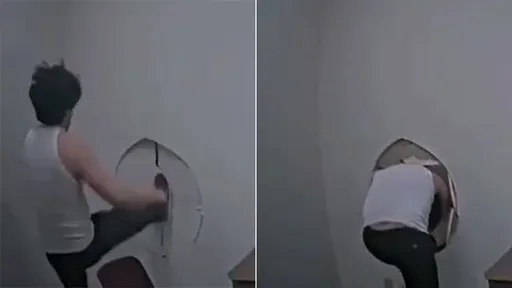 24歲男槍殺父母妹妹被逮 「3腳踹爆牆壁」竟從審訊室逃跑