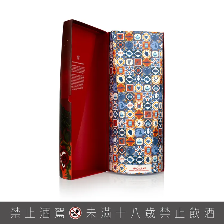 中層包裝則以西班牙傳統Azulejo彩繪磁磚畫為靈感，象徵回到西班牙故鄉，充滿傳統慶祝的氛圍。業者提供