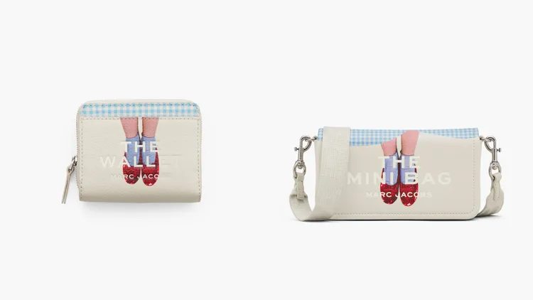 綠野仙蹤系列錢包（左）7900元、迷你小包（右）1萬100元。品牌提供