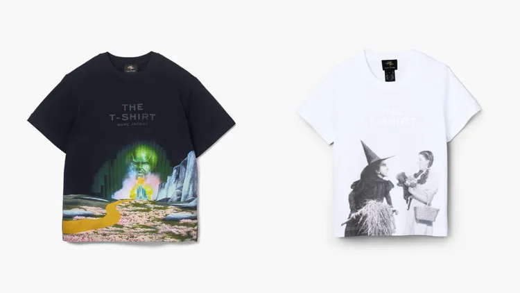 綠野仙蹤系列黑色短袖 （左） 6500元、白色短袖（右） 5600元。品牌提供