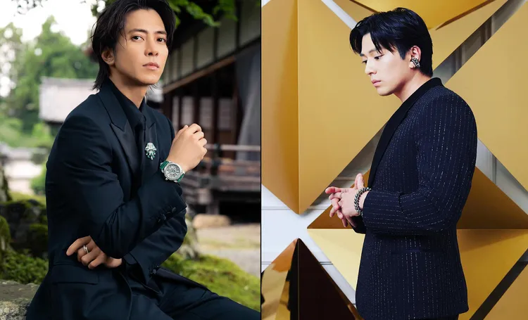 山下智久（左）、新田真劍佑皆是時尚名牌寵兒。翻攝山下智久IG、新田真劍佑IG