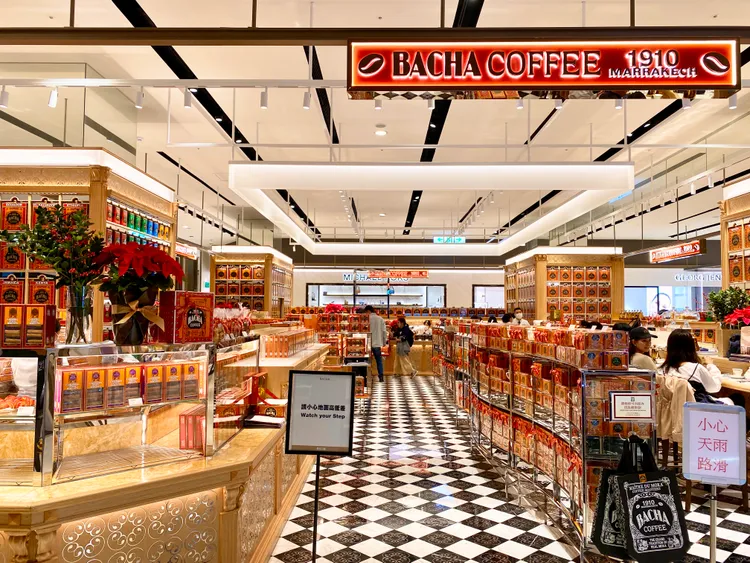 Bacha Coffee（夿萐咖啡）台北信義新光三越A8館店面。莊偉祺攝