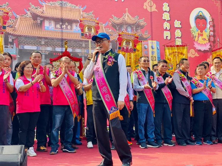 名譽總會長王增榮表示，透過金蘭會交流，上百家宮廟常相借鏡、教學相長，凝聚力量，造福鄉親。翻攝畫面