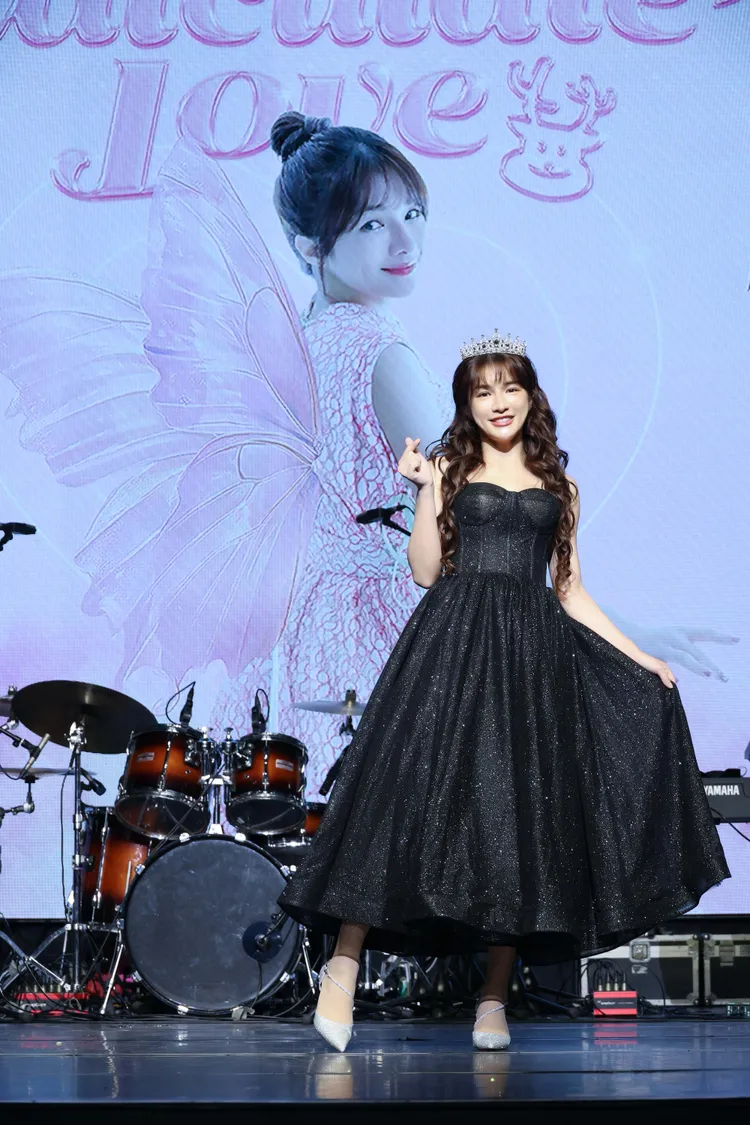 林岱縈在演唱會上將唱20首歌曲，《浪人情歌》獻給家人。紅心字會提供